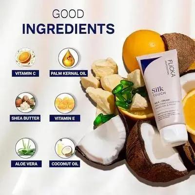 Flicka Silk Touch Milk Cream Moisturizer 100gm | Soft & Hydrated Skin Care