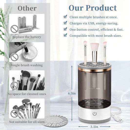 Reusable Makeup Brush Cleaner | No-Leak & Eco-Friendly Cleaning Tool