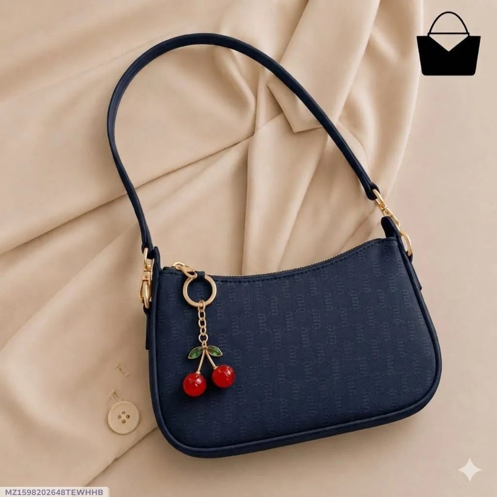 Chic Plain Faux Leather Shoulder Bag - Vintage Slouchy Underarm Purse for Women