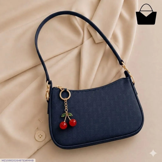 Chic Plain Faux Leather Shoulder Bag - Vintage Slouchy Underarm Purse for Women
