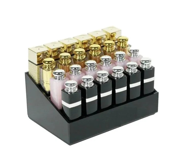 Black ABS Makeup Organizer with Storage Compartments | Cosmetic Storage Box