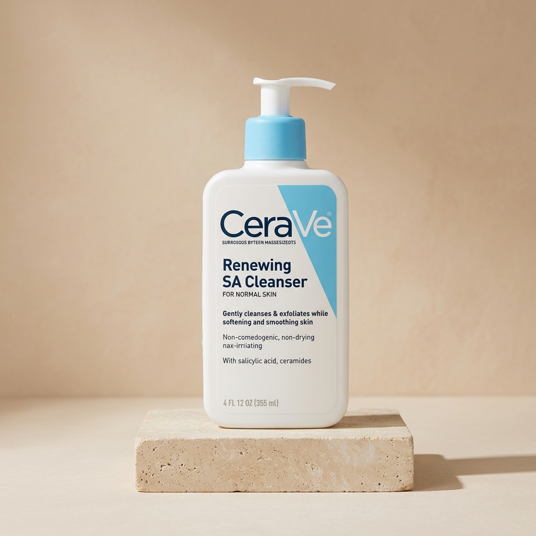 CeraVe Renewing SA Cleanser 237ml | Gentle Exfoliating Face Wash for Normal Skin